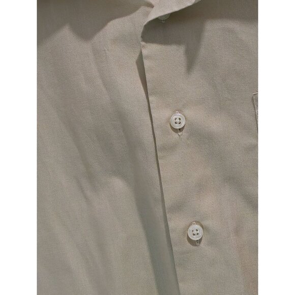 Vintage John W. Nordstrom Men's Beige Long Sleeve Button-Up Dress Shirt Size 16- - Picture 4 of 13
